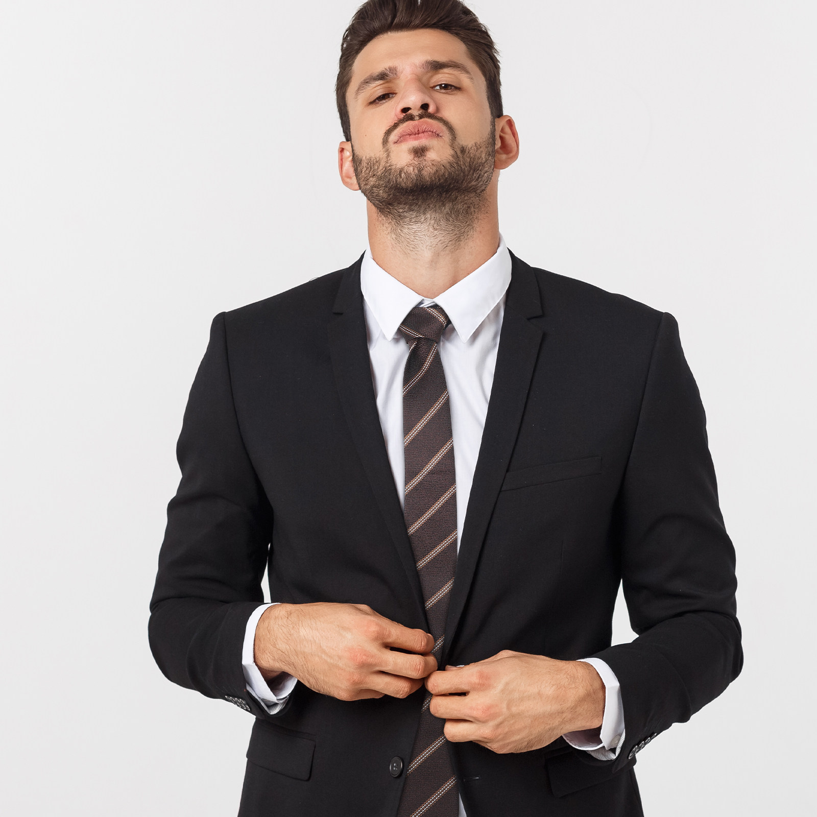 Formal Wear For Men Kids - เนคไทลายทางแบบผูกสำเร็จสำหรับผู้ชาย เด็กชาย เด็ก เนคไทโพลีเอสเตอร์สำหรับชุดนักเรียน ชุดทางการ ชุดวันหยุด