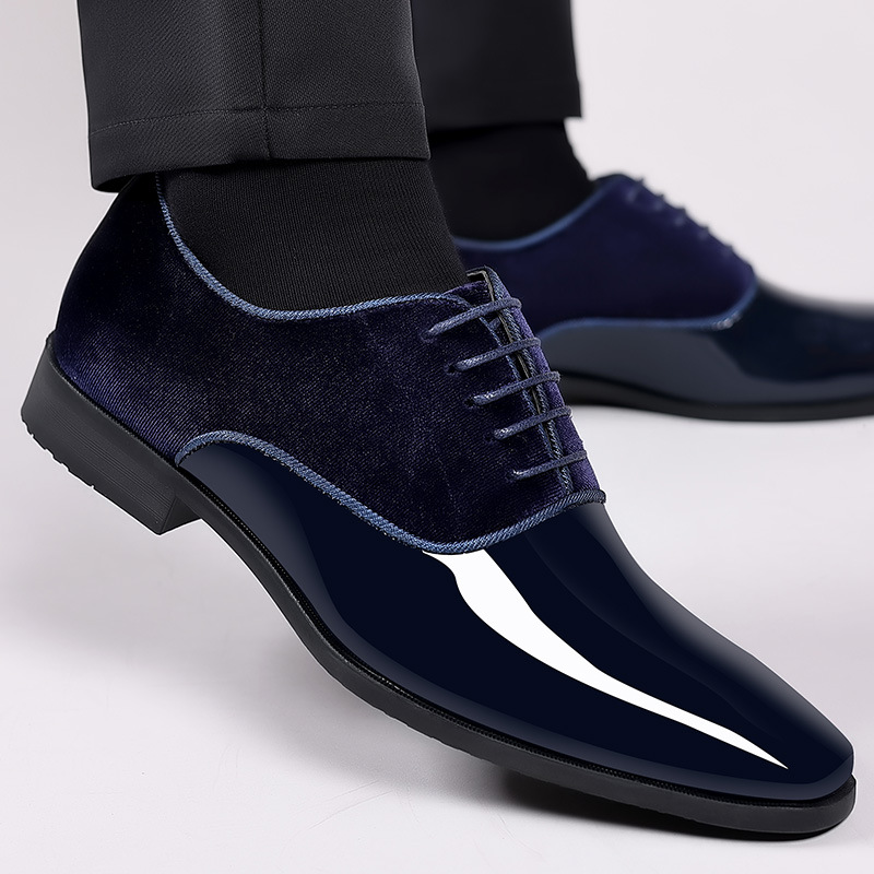 Men Formal Wear Fashion - รองเท้าหนังธุรกิจแบบใหม่สำหรับผู้ชายรองเท้าทางการแบบผูกเชือกแบบลำลองรองเท้าใส่ทำงานในสำนักงานสำหรับผู้ชายแฟชั่นงานแต่งงาน