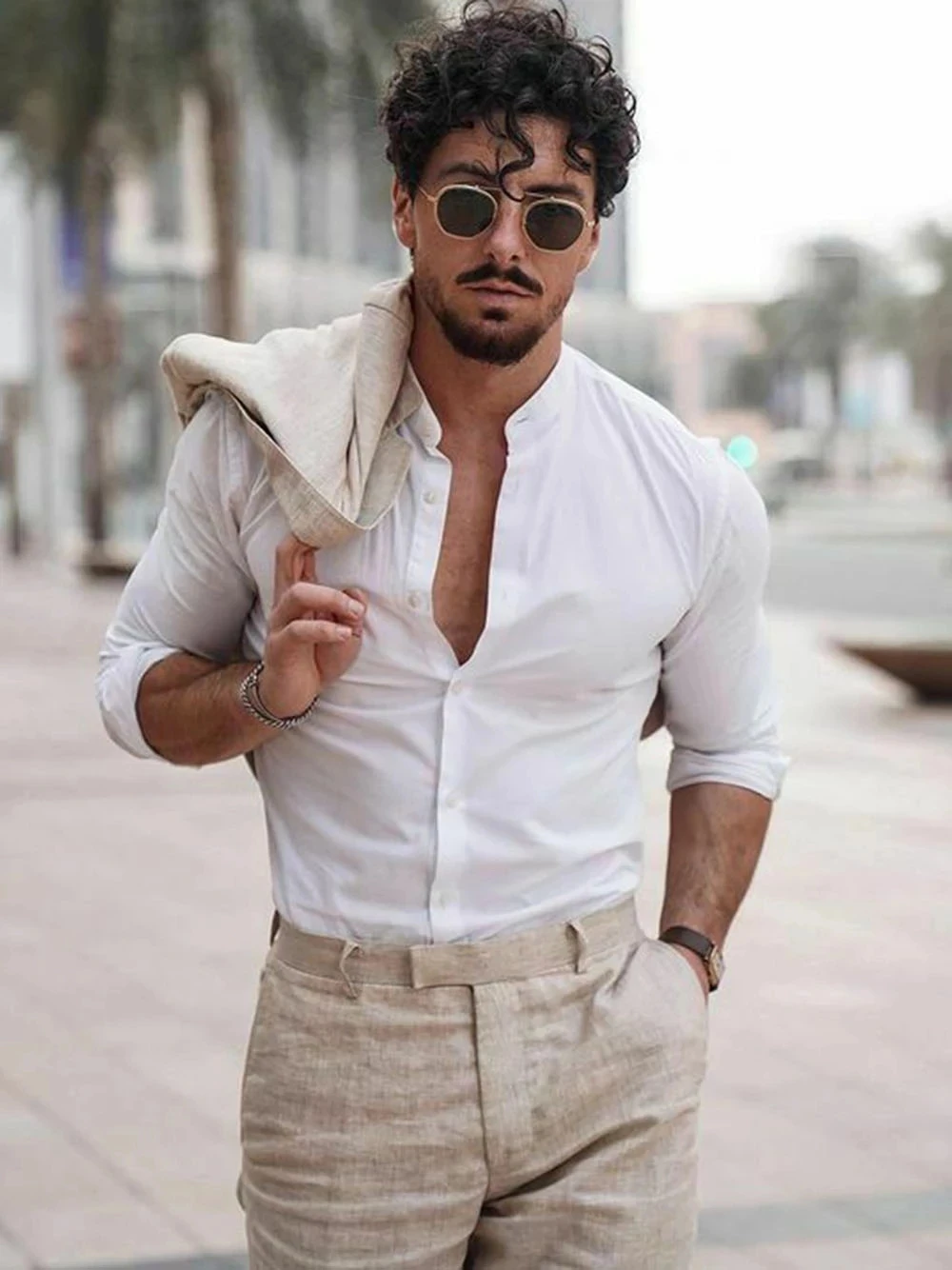 ชุดสูทผ้าลินินสำหรับธุรกิจชายห - Men Formal Wear In Summer บทวิจารณ์และราคา