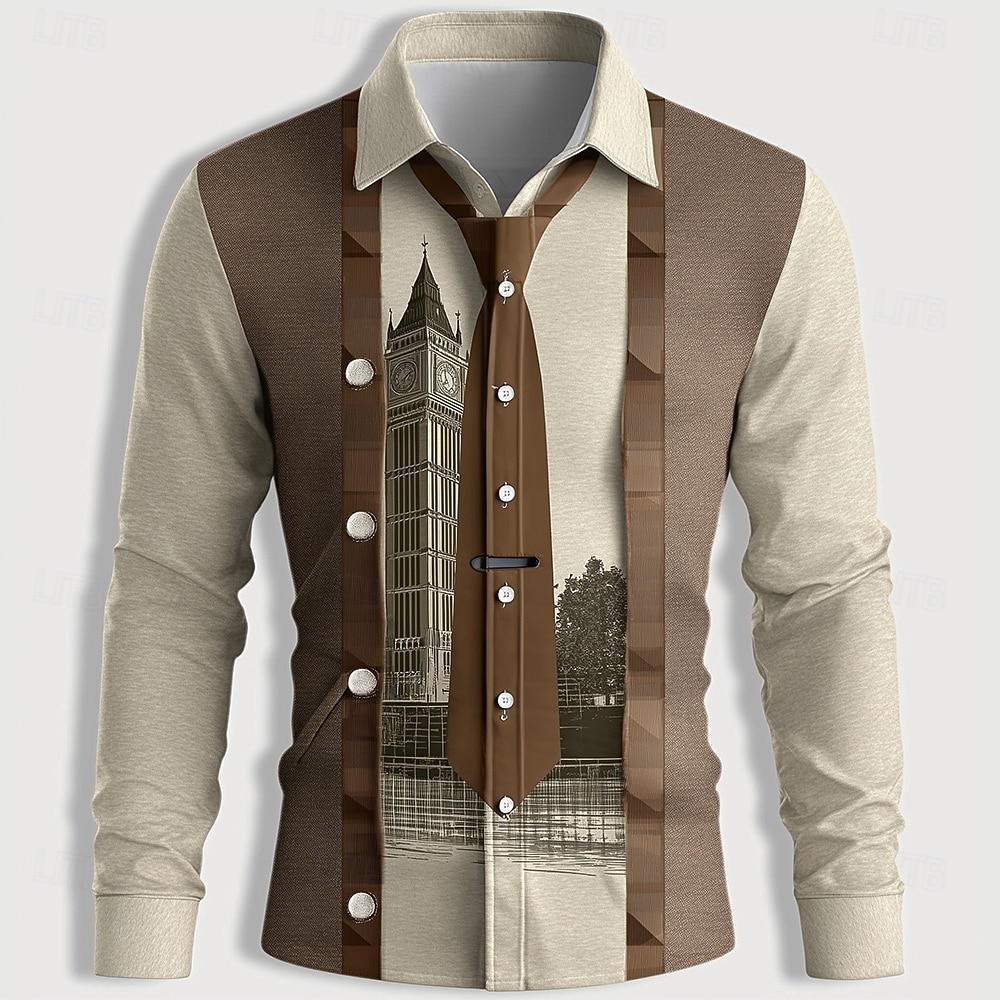 เสื้อเชิ้ตแขนยาวพิมพ์ลายเสื้อโ - Unique Men'S Formal Wear บทวิจารณ์และราคา