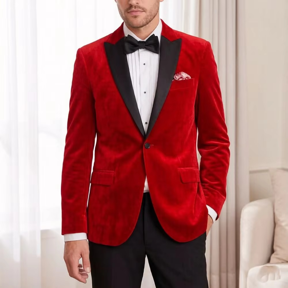 ชุดสูทกำมะหยี่สำหรับผู้ชายทรงเ - Men'S Formal Wear For Reception บทวิจารณ์และราคา