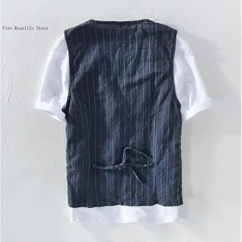 เสื้อกั๊กผ้าลินินสไตล์ลำลองแบบ - Men Formal Wear In Summer บทวิจารณ์และราคา