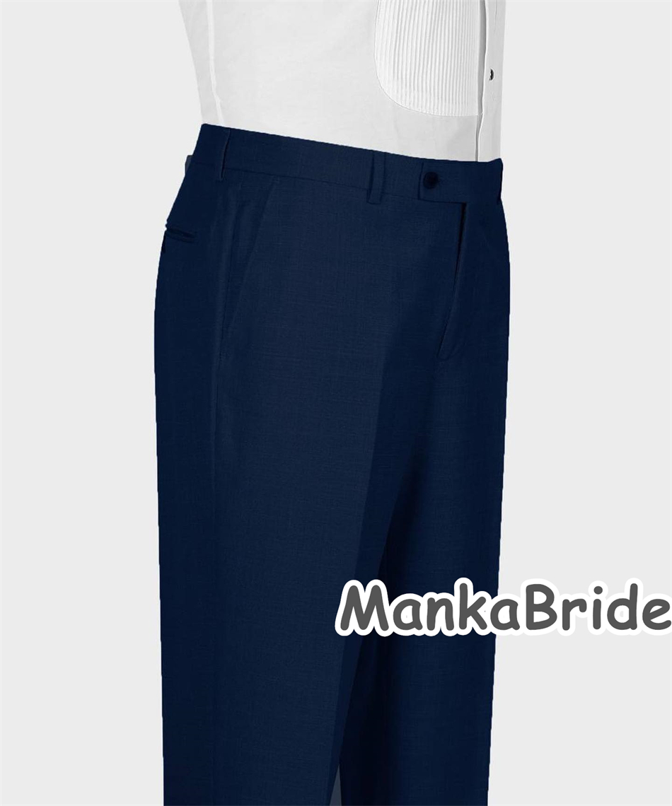 Elegant Navy Blue คลาสสิกงานแต - Men Formal Wear Blue บทวิจารณ์และราคา
