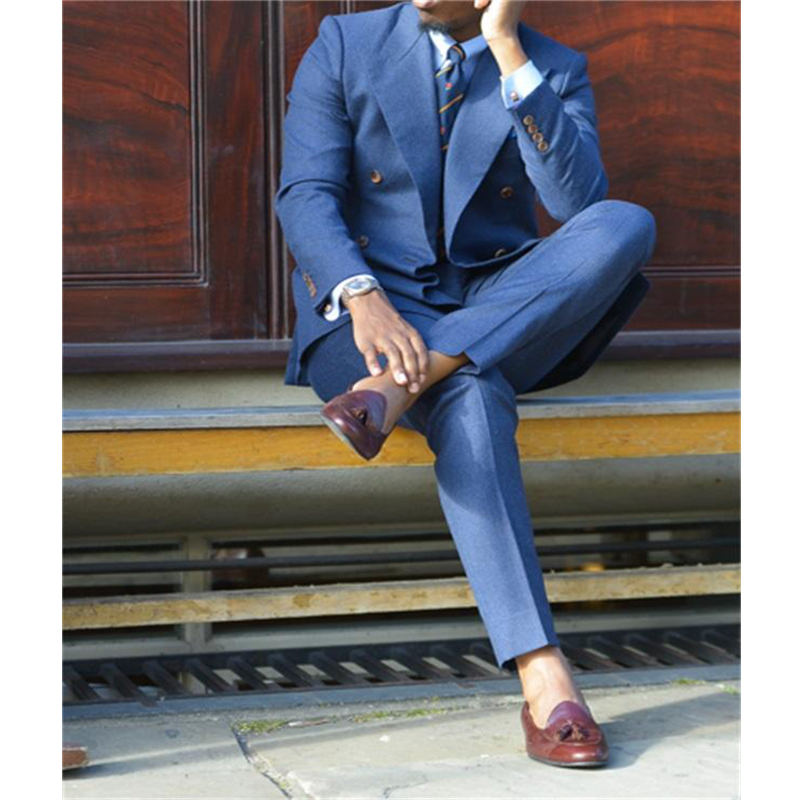 สีน้ำเงินเข้มอย่างเป็นทางการบุ - Men Formal Wear Blue บทวิจารณ์และราคา