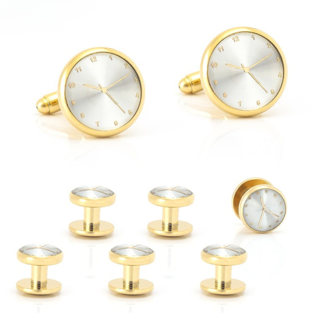 ชุดเครื่องประดับ 6 ชิ้น ประกอบ - Cufflinks Silver Set บทวิจารณ์และราคา