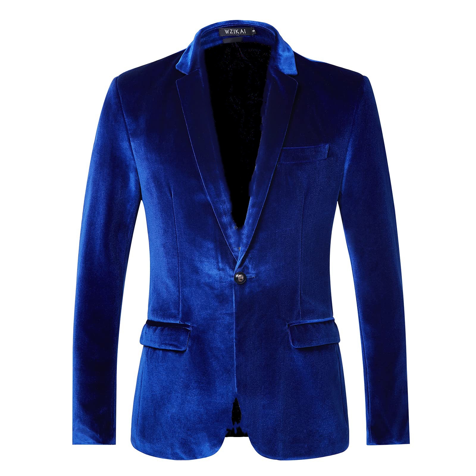 เสื้อเบลเซอร์กำมะหยี่ทรงเข้ารู - Men Formal Wear Blue บทวิจารณ์และราคา