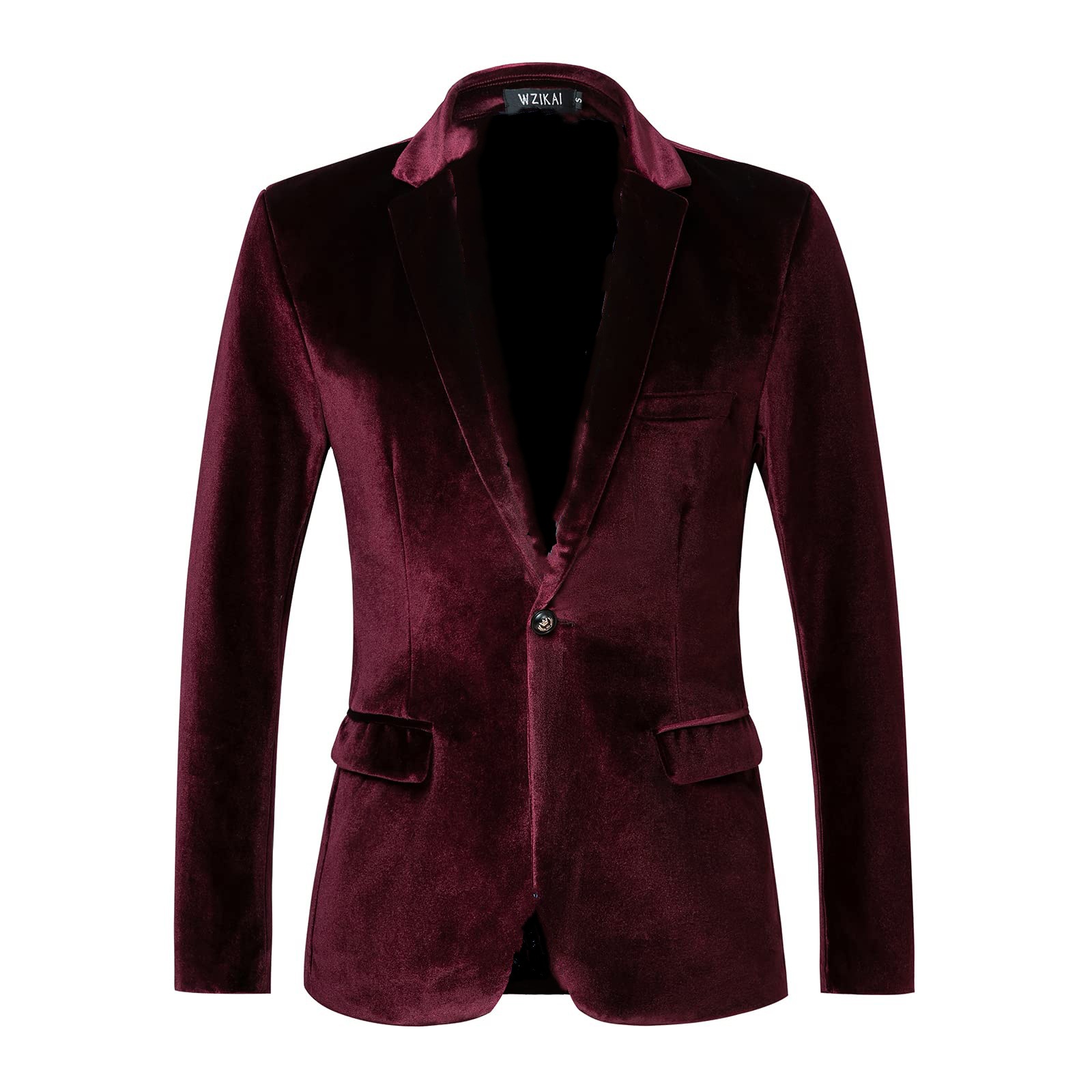 เสื้อเบลเซอร์กำมะหยี่ทรงเข้ารู - Men Formal Wear Blue บทวิจารณ์และราคา