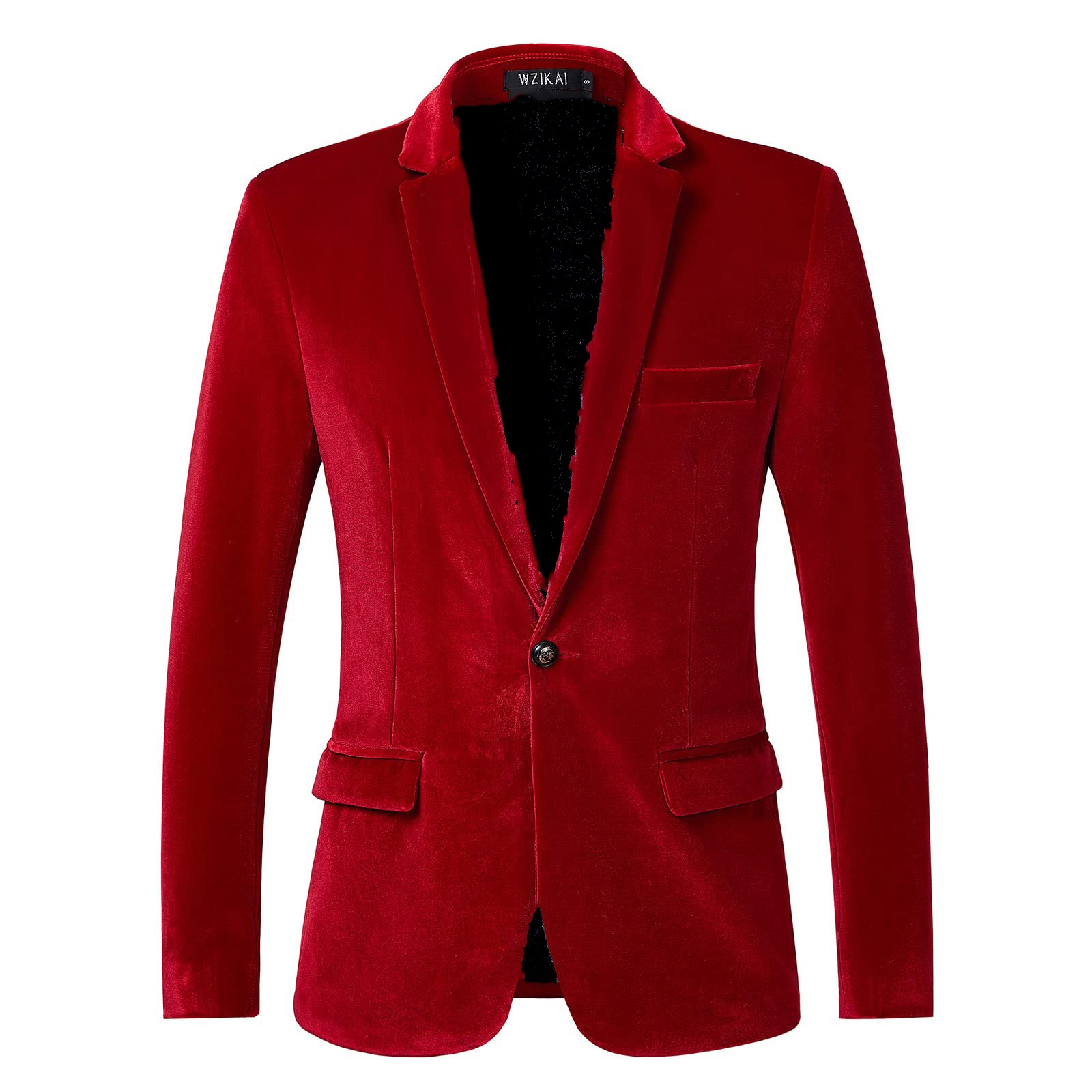 เสื้อเบลเซอร์กำมะหยี่ทรงเข้ารู - Men Formal Wear Blue บทวิจารณ์และราคา
