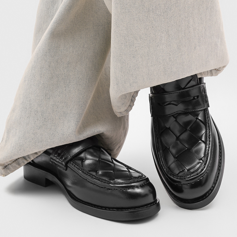 รองเท้าโลฟเฟอร์แบบสานทำมือสำหร - Men Formal Wear In Summer บทวิจารณ์และราคา