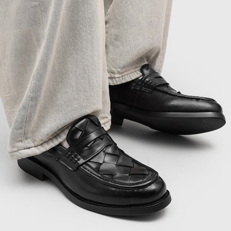 รองเท้าโลฟเฟอร์แบบสานทำมือสำหร - Men Formal Wear In Summer บทวิจารณ์และราคา