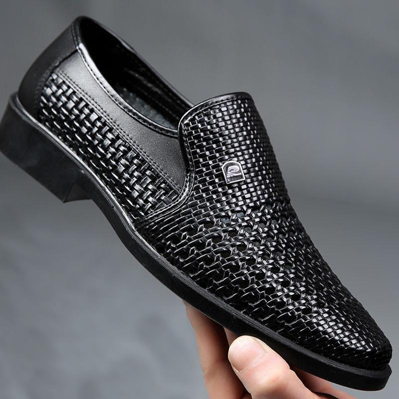 ฤดูร้อนใหม่รองเท้าหนังผู้ชายธุ - Formal Men Office Wear Sandals บทวิจารณ์และราคา