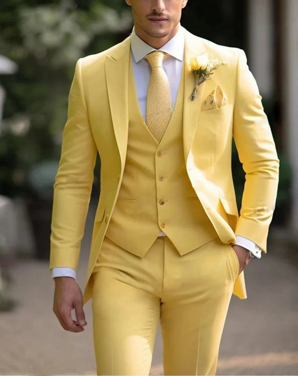 ชุดสูทผู้ชายสีชมพู 3 ชิ้น ทรงส - Men'S Formal Wear For Reception บทวิจารณ์และราคา