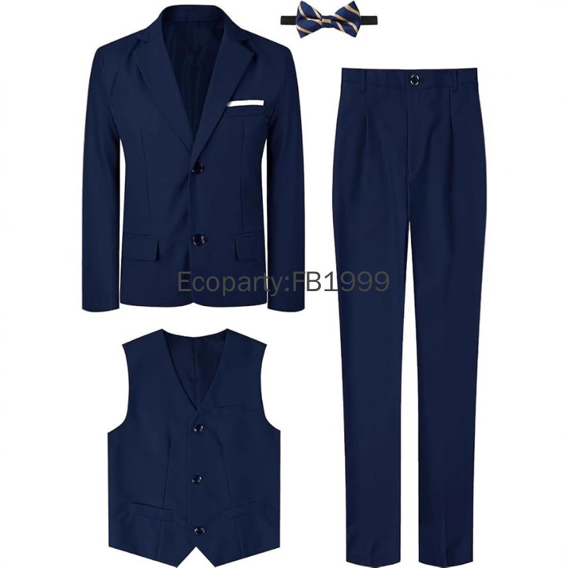 4 ชิ้นชุดสําหรับเด็กงานแต่งงาน - Formal Wear For Men Kids บทวิจารณ์และราคา