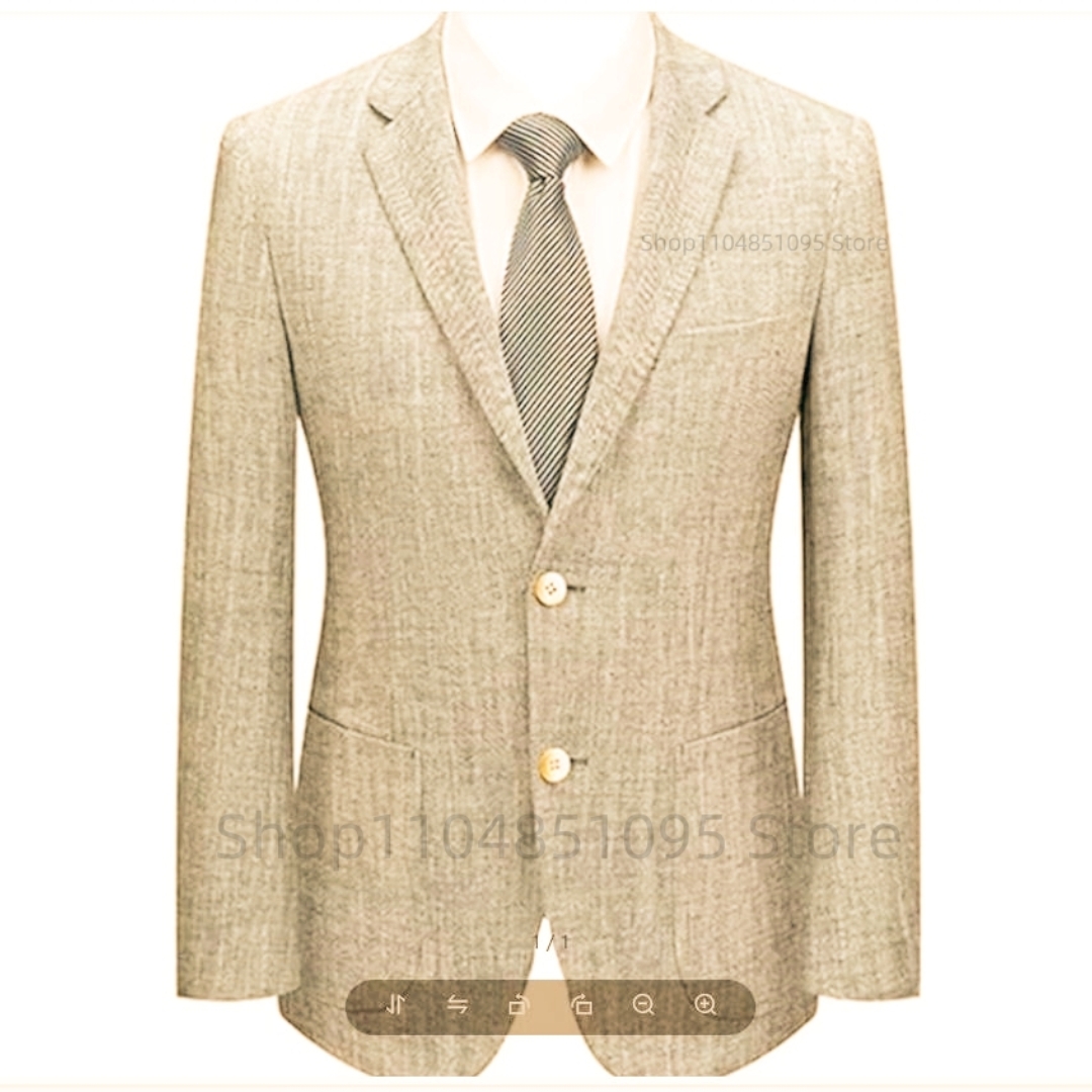 เสื้อสูทผู้ชายทรงเข้ารูป ผ้าลิ - Men Formal Wear In Summer บทวิจารณ์และราคา