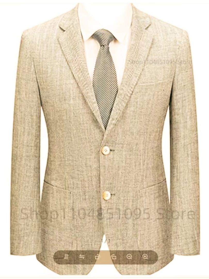 เสื้อสูทผู้ชายทรงเข้ารูป ผ้าลิ - Men Formal Wear In Summer บทวิจารณ์และราคา