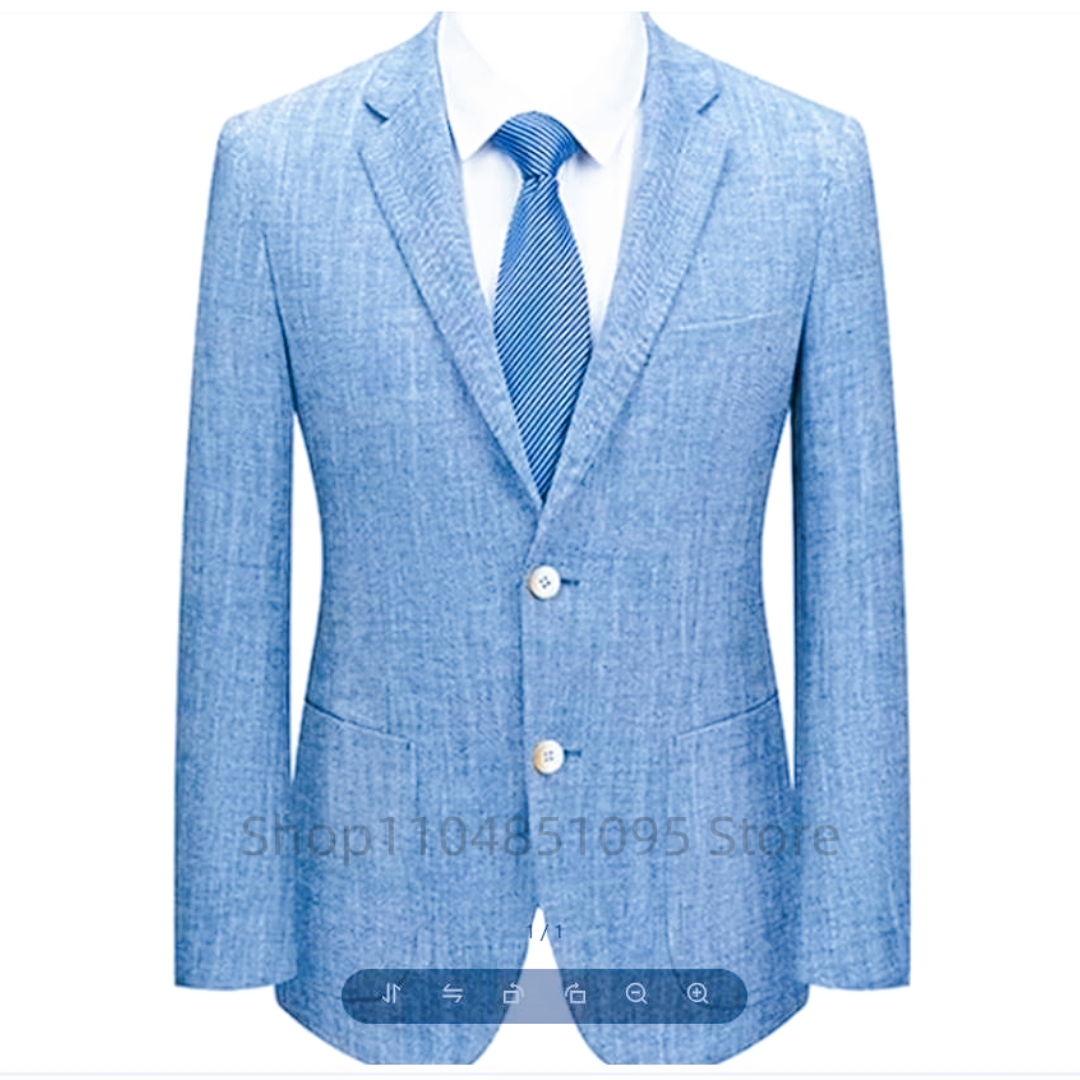 เสื้อสูทผู้ชายทรงเข้ารูป ผ้าลิ - Men Formal Wear In Summer บทวิจารณ์และราคา