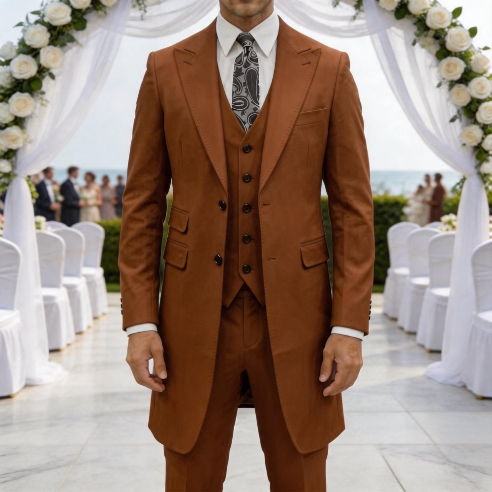 ชุดสูทผู้ชายทรงเข้ารูป 3 ชิ้น  - Men Formal Wear In Summer บทวิจารณ์และราคา