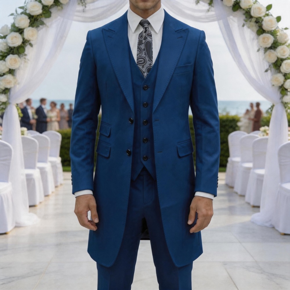ชุดสูทผู้ชายทรงเข้ารูป 3 ชิ้น  - Men Formal Wear In Summer บทวิจารณ์และราคา