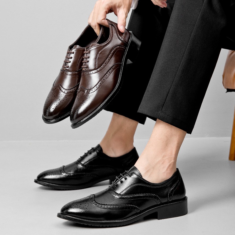 รองเท้าหนังทรงคลาสสิกสำหรับผู้ - Men Formal Wear In Summer บทวิจารณ์และราคา
