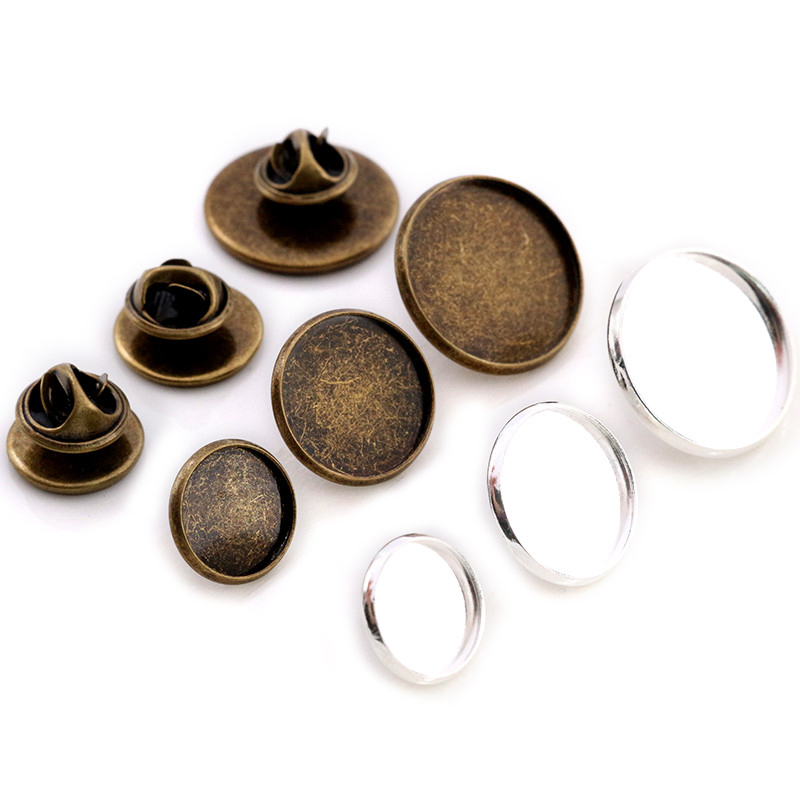 10pcs 12-20 มม.ขนาดด้านใน Silv - Cufflinks Silver Set บทวิจารณ์และราคา
