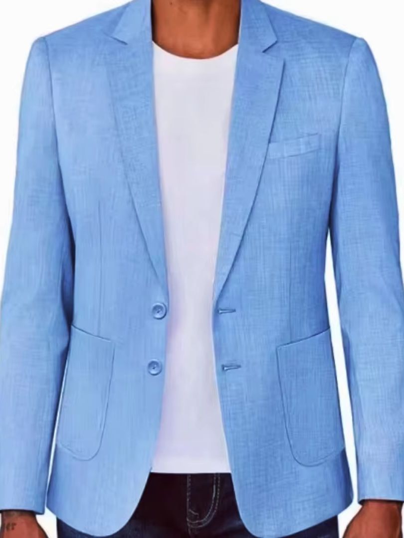 เสื้อเบลเซอร์ผ้าลินินสีเบจ/น้ำ - Men Formal Wear In Summer บทวิจารณ์และราคา