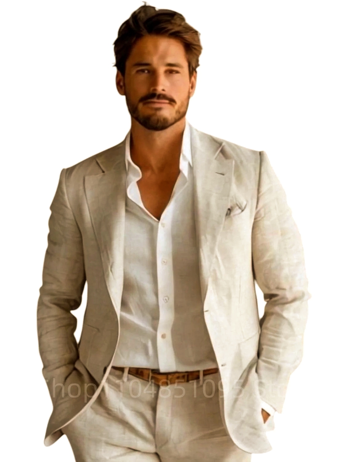 เสื้อเบลเซอร์ผ้าลินินสีน้ำเงิน - Men Formal Wear In Summer บทวิจารณ์และราคา