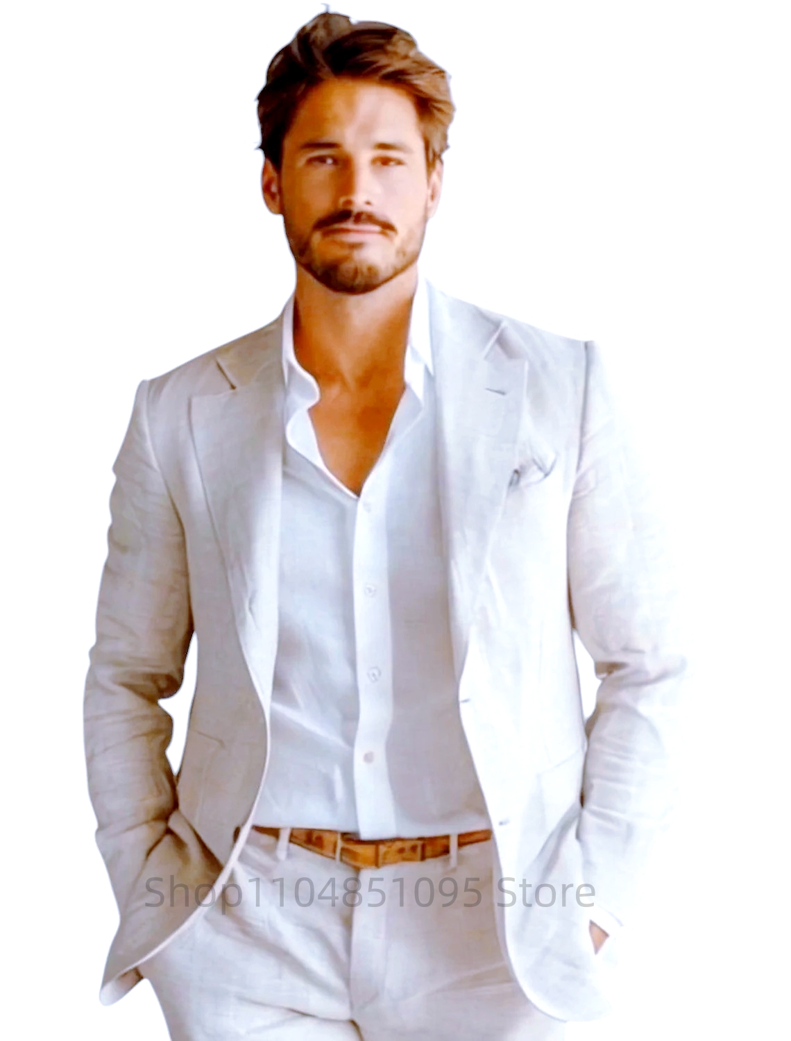 เสื้อเบลเซอร์ผ้าลินินสีน้ำเงิน - Men Formal Wear In Summer บทวิจารณ์และราคา