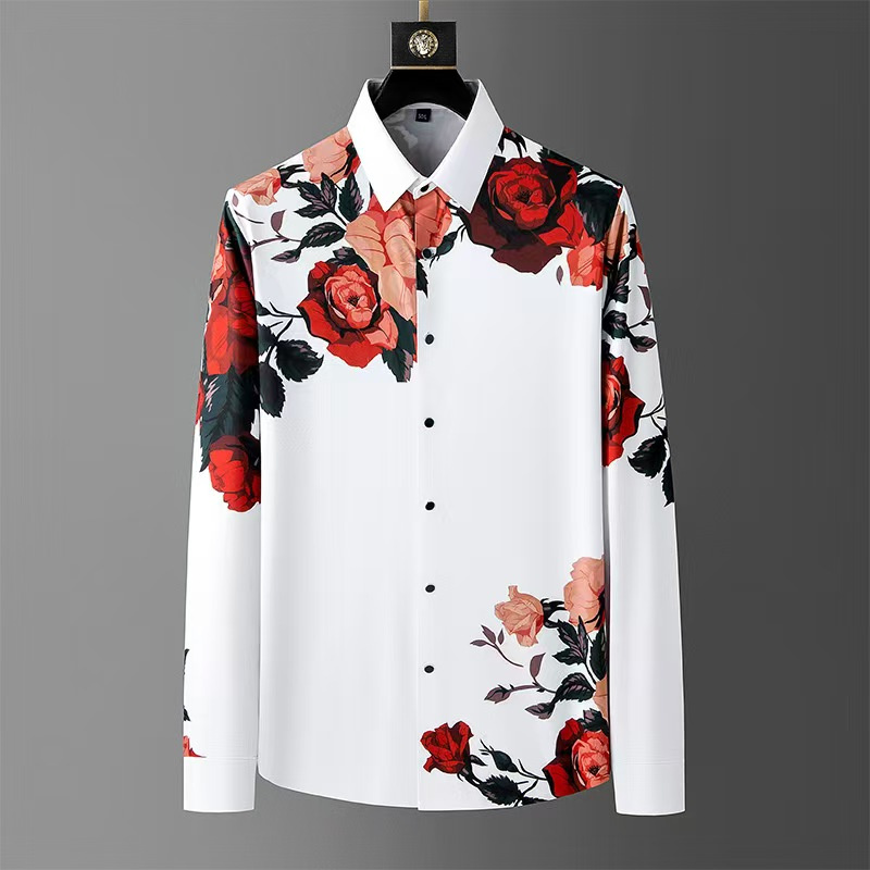 เสื้อแขนยาว Sablon Bunga วินเท - Men'S Vintage Formal Wear บทวิจารณ์และราคา