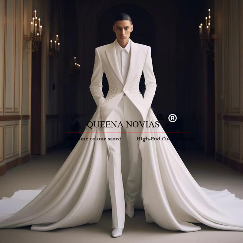 ชุดสูทผู้ชายหรูหราประดับมุก พร - Men'S Formal Wear No Suit บทวิจารณ์และราคา