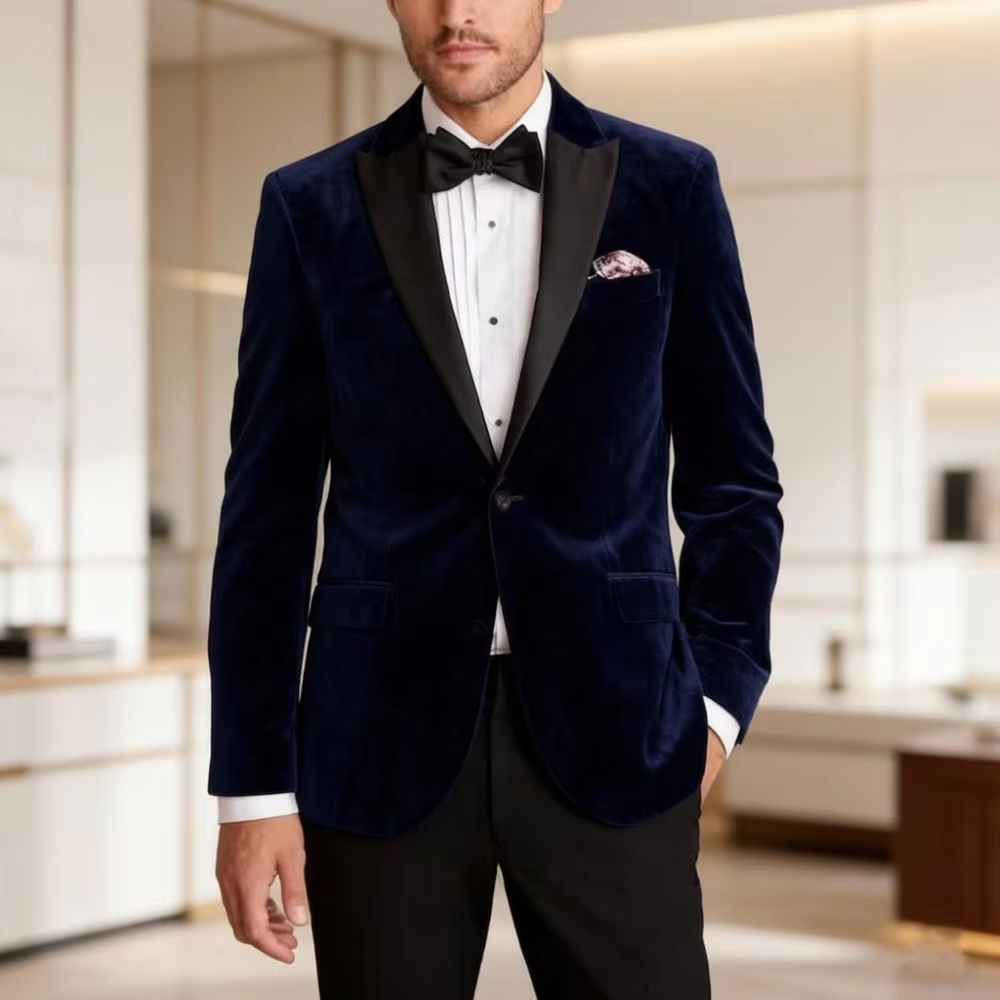 ชุดสูทเบลเซอร์กำมะหยี่สำหรับผู - Men'S Formal Wear For Reception บทวิจารณ์และราคา